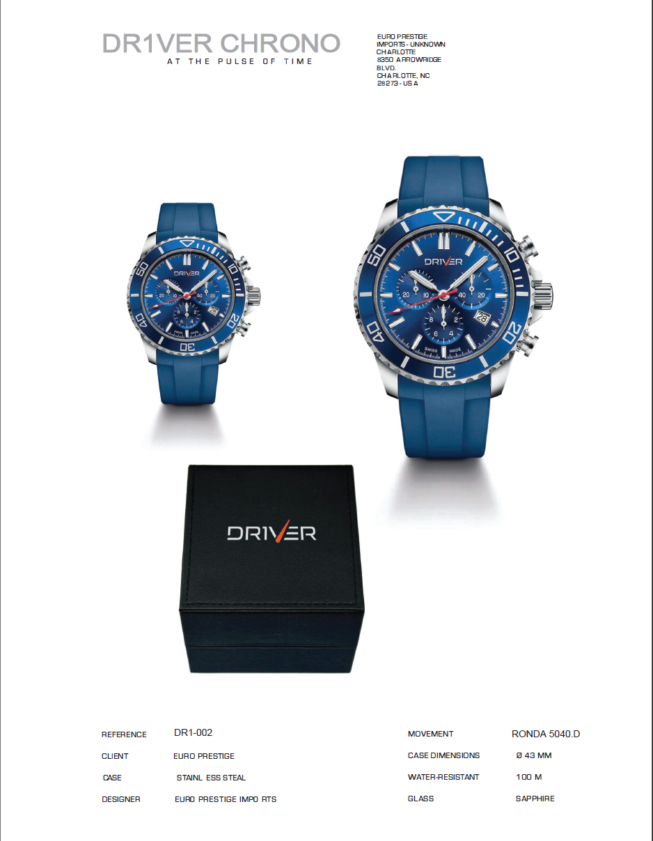 DR1-002 - Dr1ver Master Chronograph
